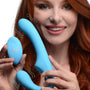 10X Vibrating Silicone Strapless Strap - on - Blue - Royal Sins