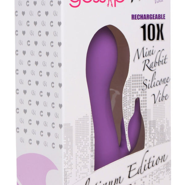 10X Wonder Mini Rabbit Silicone Vibrator - Purple - Royal Sins