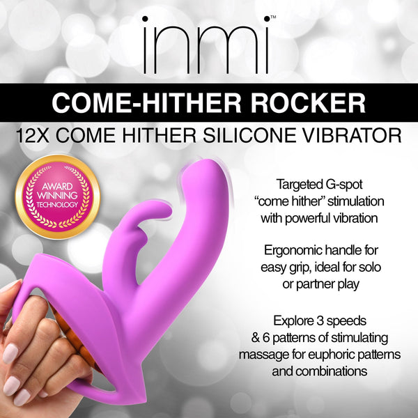 12X Come - Hither Rocker Silicone Vibrator - Royal Sins