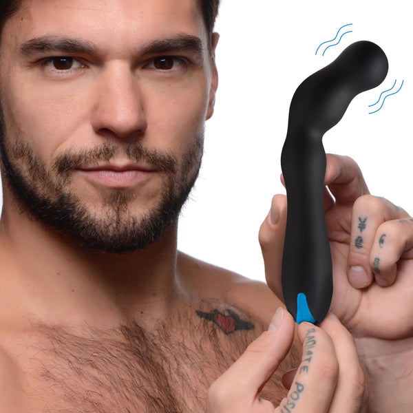 12X Silicone Beaded Prostate Vibrator - Royal Sins