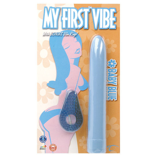 My First Vibe With Bonus Ring (Baby Blue) Vibrator