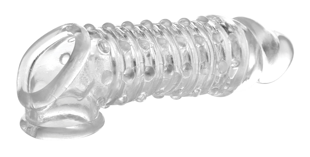 1.5 Inch Penis Enhancer Sleeve - Clear - Royal Sins