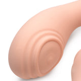 15X U - Pulse Silicone Pulsating and Vibrating Strapless Strap - on with Remote - Blush - Royal Sins