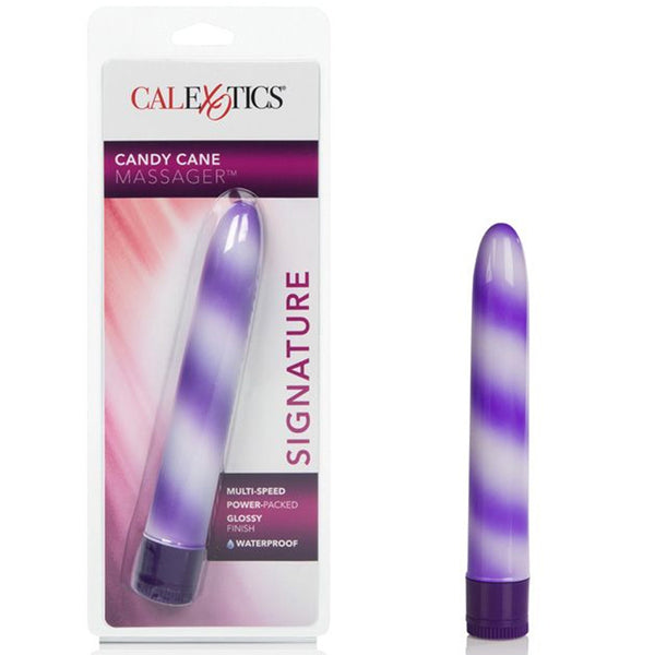 Waterproof Candy Cane Vibrator - Purple