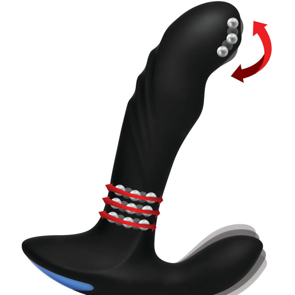 17X P - Trigasm 3 - in - 1 Silicone Prostate Stimulator - Royal Sins