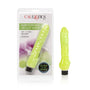Glow In The Dark Jelly Penis Vibrator - Green 7in