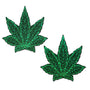 Pastease Pot Leaf Green Glitter