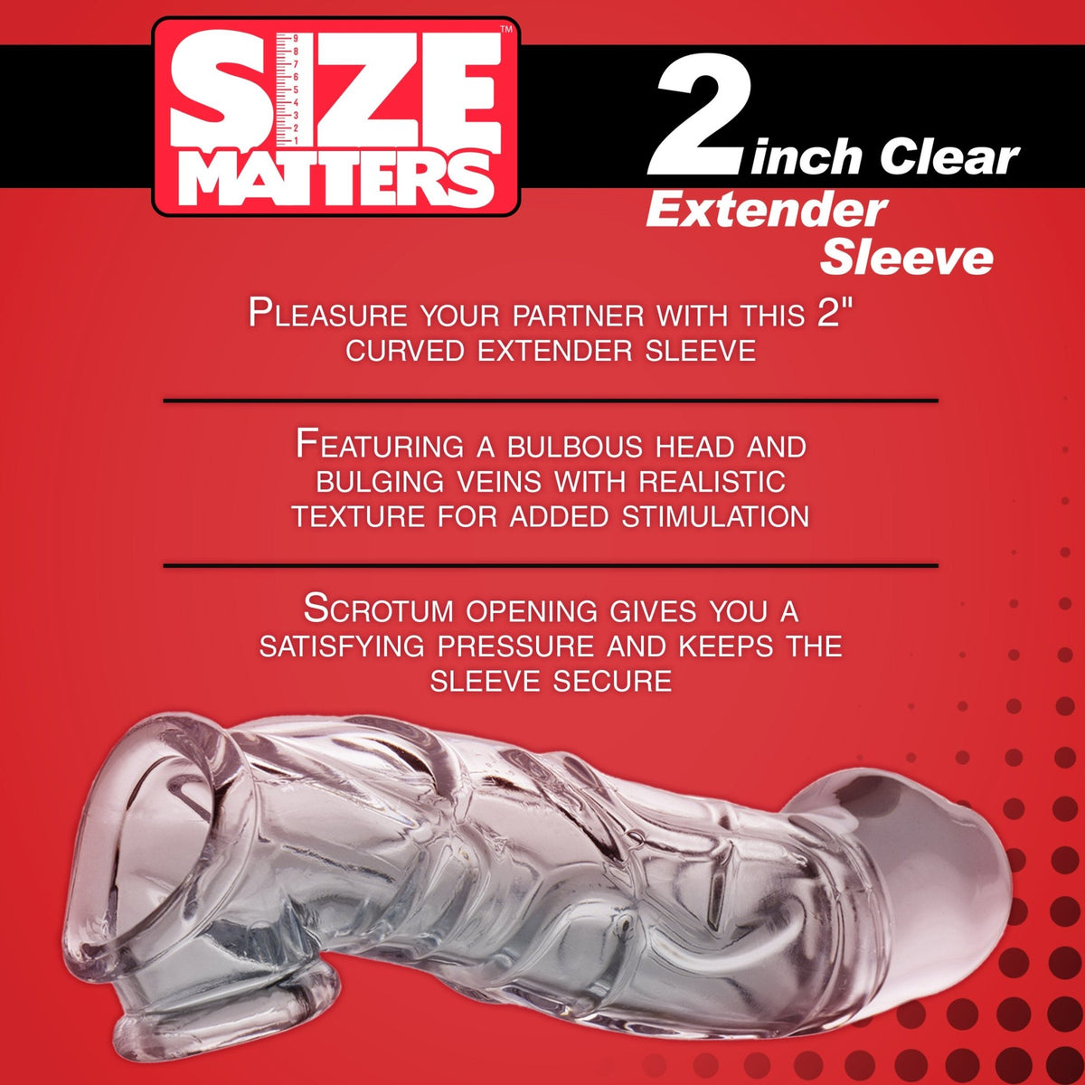 2 Inch Clear Extender Sleeve - Royal Sins