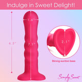 21X Vibrating Ribbed Silicone Dildo - Royal Sins