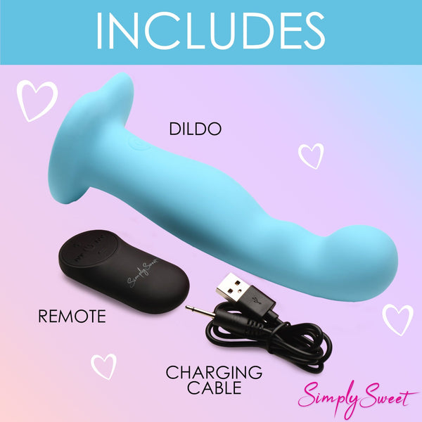 21X Vibrating Thick Silicone Dildo - Royal Sins