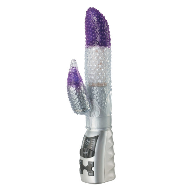 Studded Tongue Twister Vibrator (Purple)
