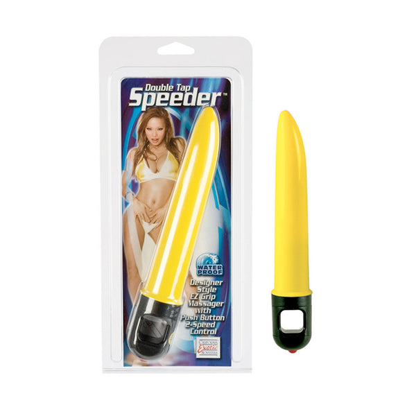 Double Tap Speeder Vibrator - Yellow