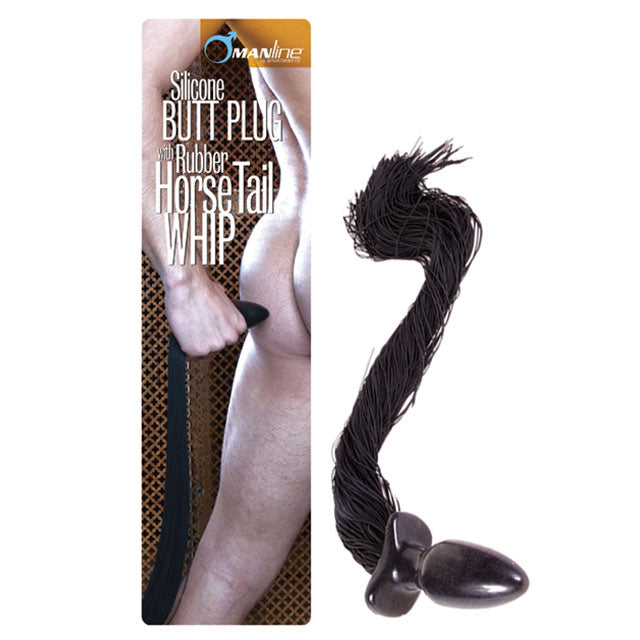 Silicone Butt Plug W/Rubber Tail W