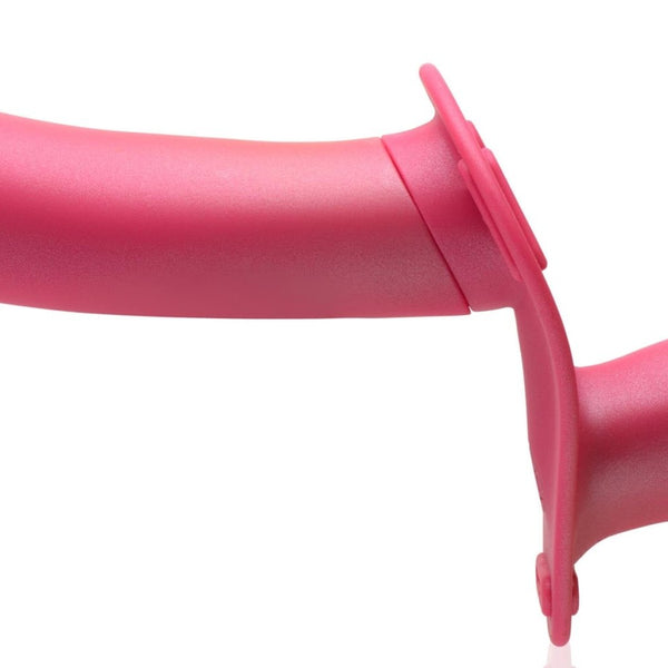 28X Double Diva 1.5 Inch Double Dildo with Harness and Remote Control - Pink - Royal Sins