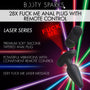 28X Laser Fuck Me Silicone Anal Plug with Remote Control - Large - Royal Sins