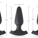 28X Laser Heart Silicone Anal Plug with Remote * Large - Royal Sins