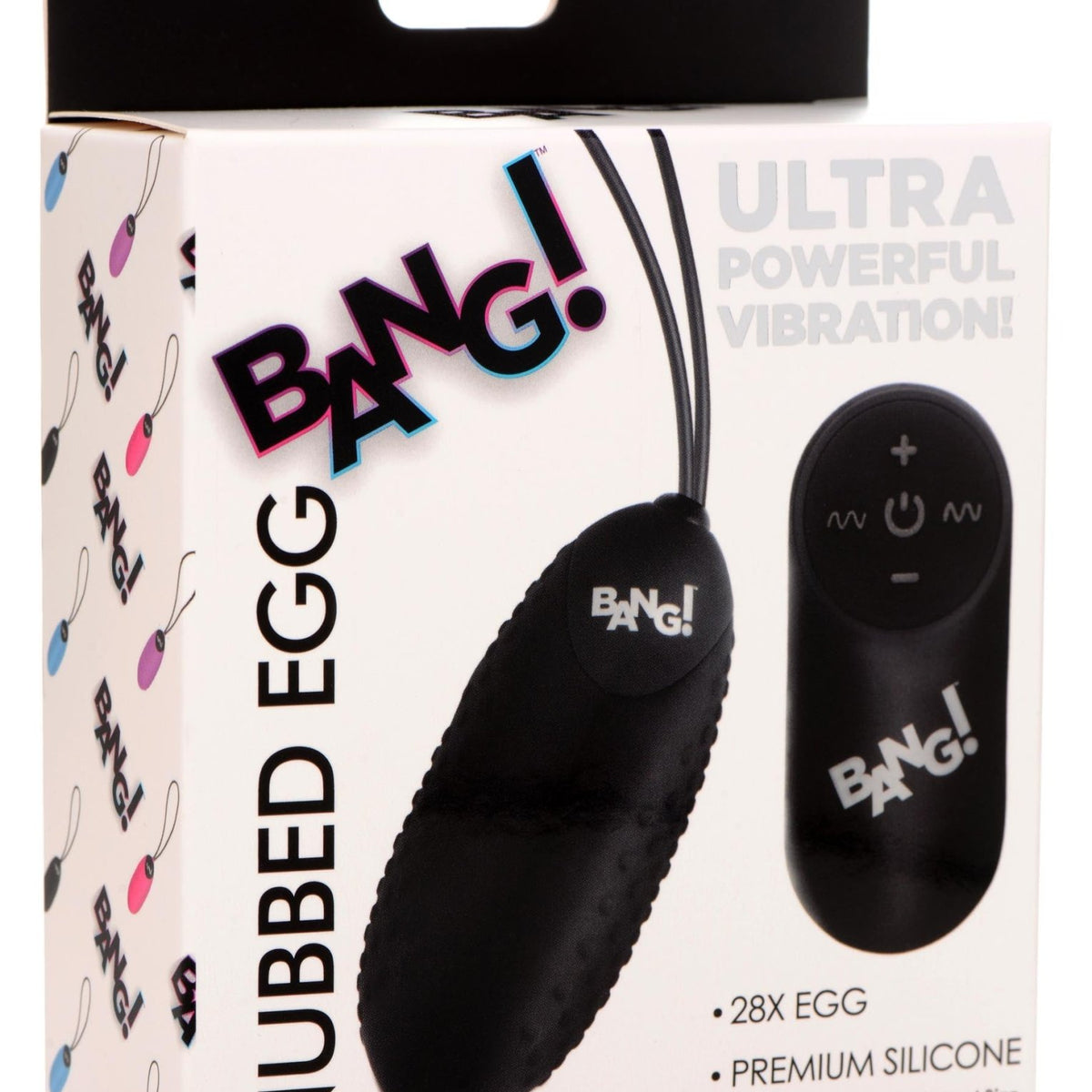 28X Nubbed Silicone Vibrating Egg with Remote Control - Royal Sins