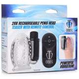 28X Rechargeable Penis Head Teaser with Remote Control - Royal Sins