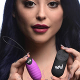 28X Ribbed Silicone Vibrating Egg with Remote Control - Royal Sins