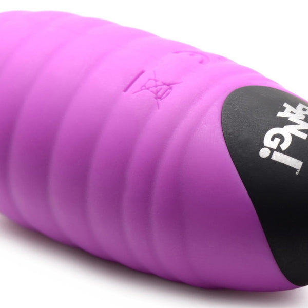 28X Ribbed Silicone Vibrating Egg with Remote Control - Royal Sins