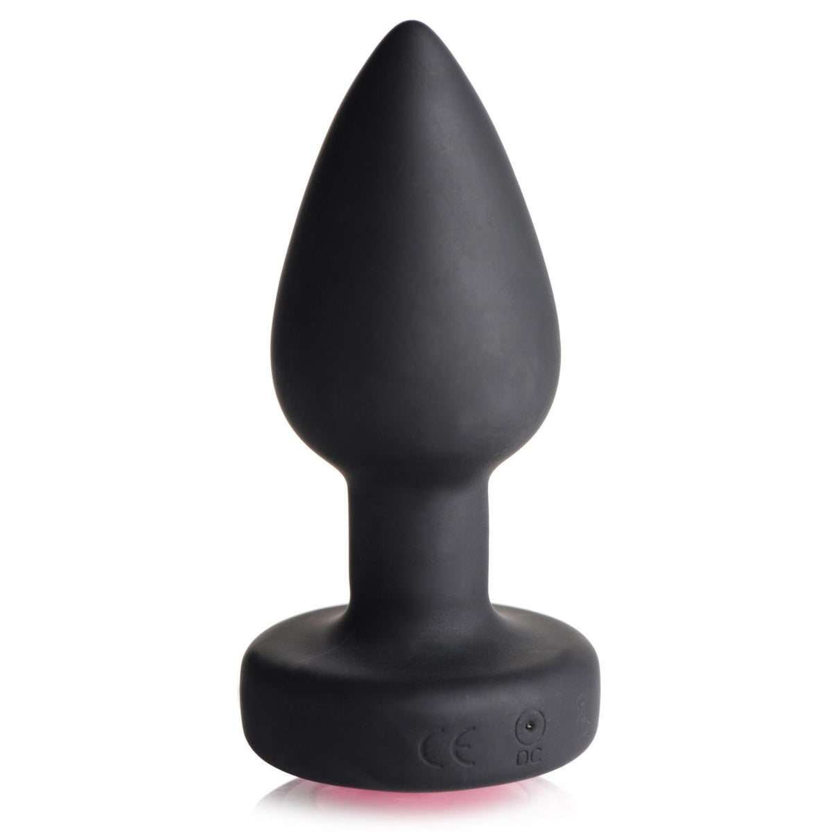 28X Vibrating Silicone Pink Gem Anal Plug - Small - Royal Sins