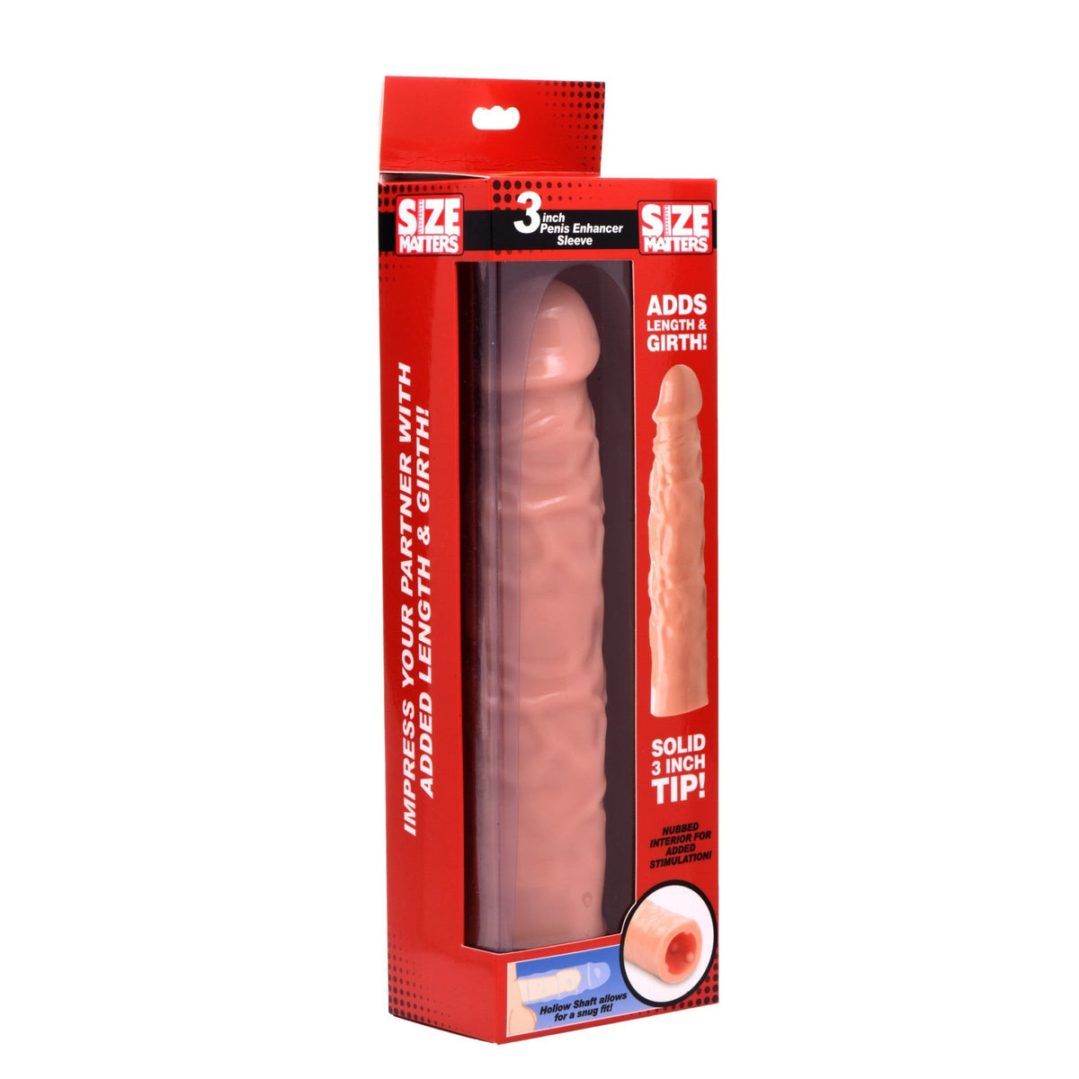 3 Inch Flesh Penis Enhancer Sleeve - Royal Sins