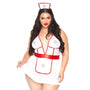 3 PC Nightshift Nurse, includes deep - V babydoll dress, g - string, and matching headband. - Royal Sins