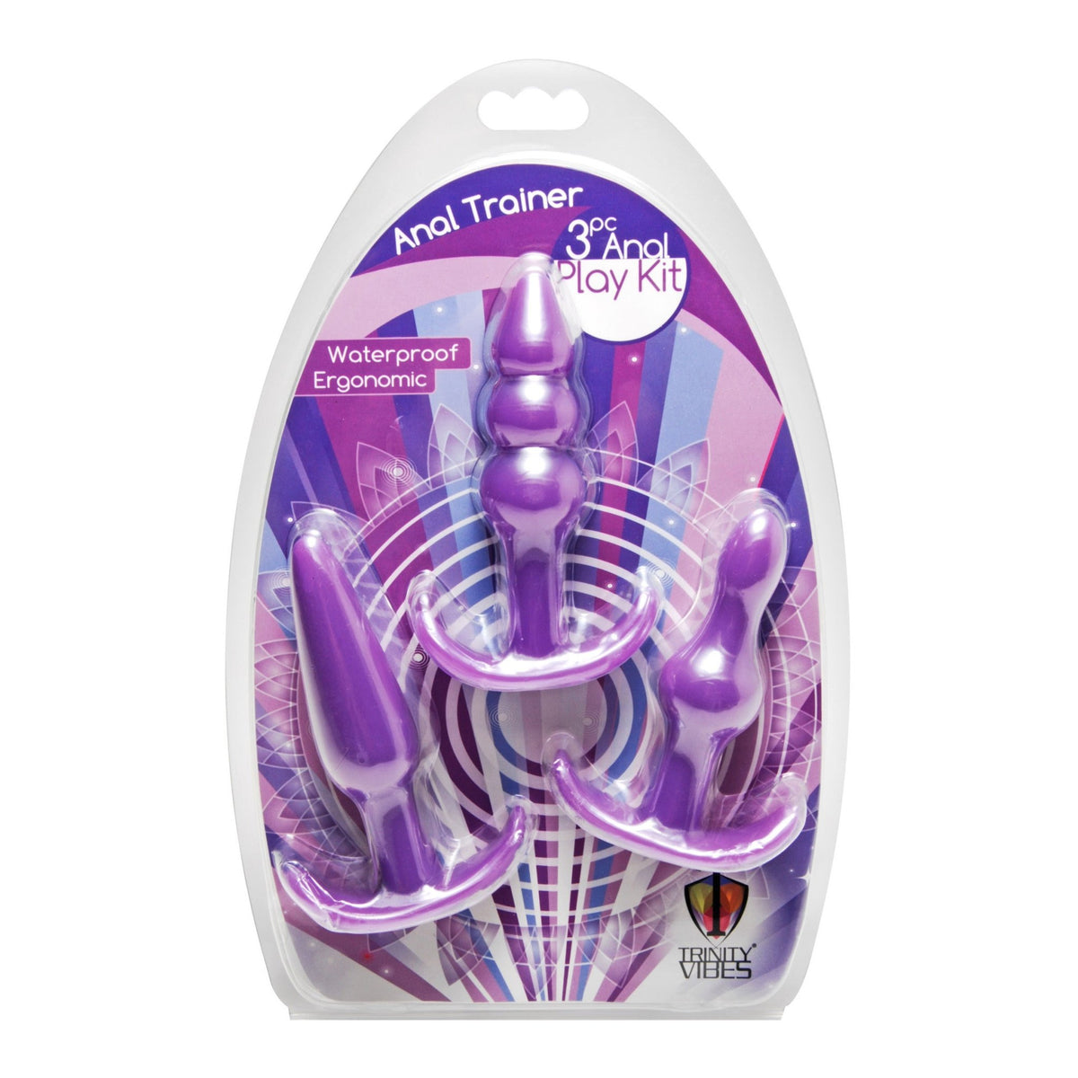 3 Piece Anal Play Kit - Royal Sins