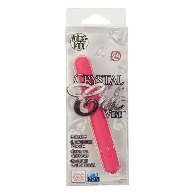 Crystal Chic Vibrator - Pink