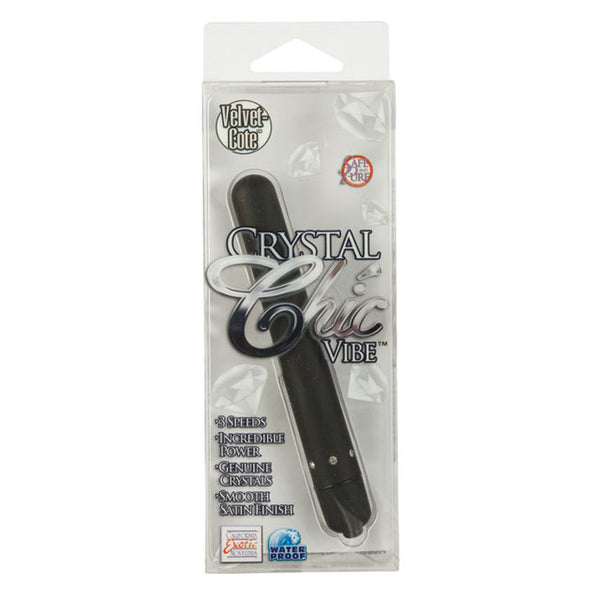 Crystal Chic Vibrator - Black