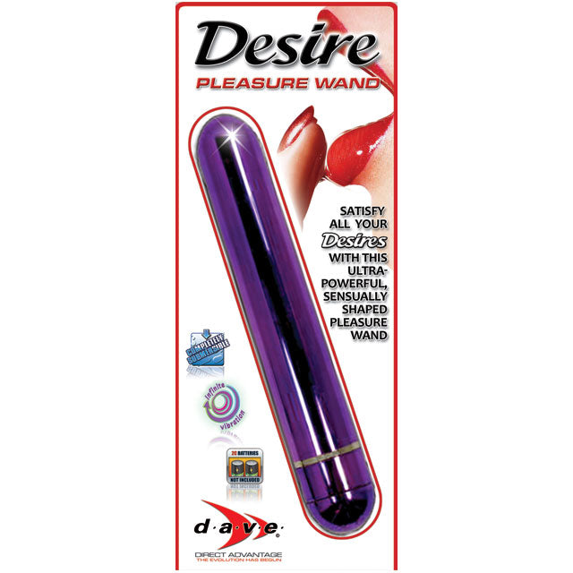 Desire Pleasure Wand Vibrator 8 Inches (Lavender)