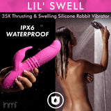 35X Lil Swell Thrusting and Swelling Silicone Rabbit Vibrator - Royal Sins