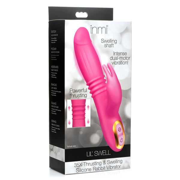 35X Lil Swell Thrusting and Swelling Silicone Rabbit Vibrator - Royal Sins