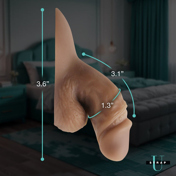 3.6" Silicone Packer Dildo - Medium - Royal Sins