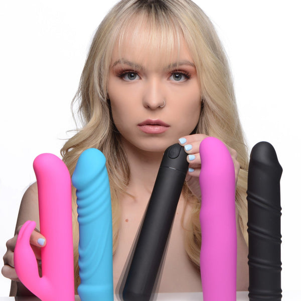 4 - In - 1 XL Silicone Bullet and Sleeves Kit - Royal Sins