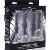 4 Piece Silicone Anal Ringed Rimmer Set - Royal Sins