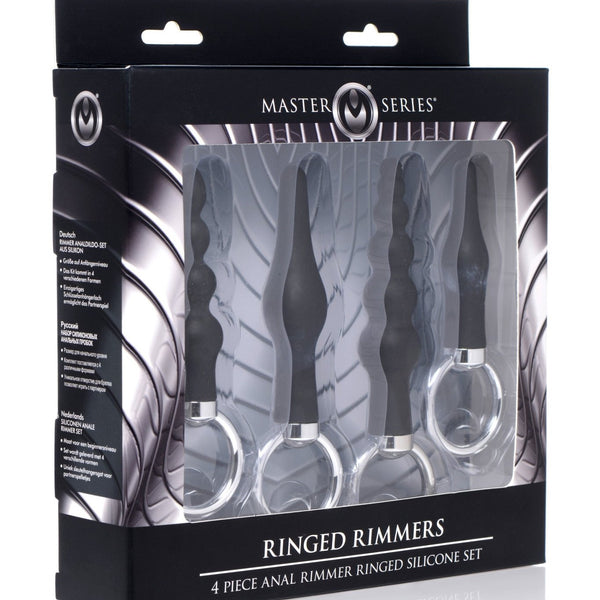 4 Piece Silicone Anal Ringed Rimmer Set - Royal Sins