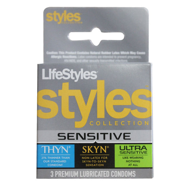 LifeStyles STYLES Sensitive Collection Condoms (3 pack)