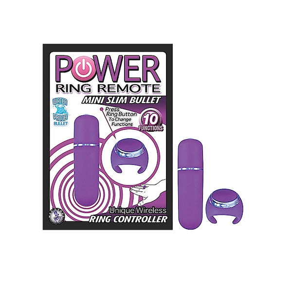 Power Ring Remote Mini Slim Bullet (Purple)