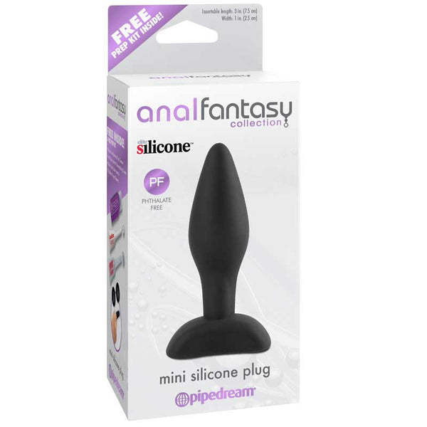 Pipedream Anal Fantasy Collection Mini Silicone Plug Black