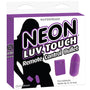 Pipedream Neon Luv Touch Remote Control Bullet Vibrator Purple