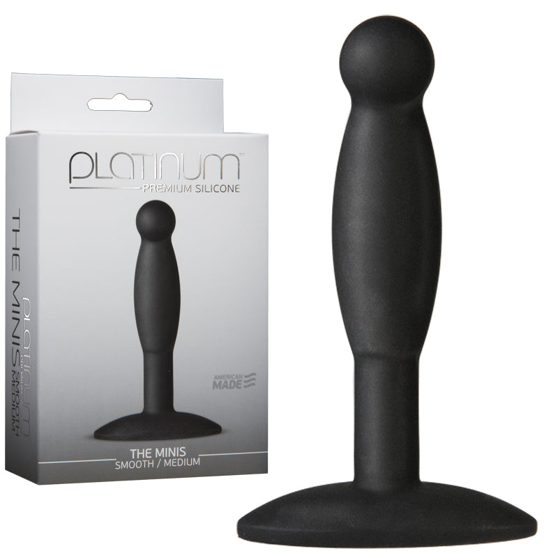 Platinum Premium Silicone - The Minis - Smooth - Medium Black