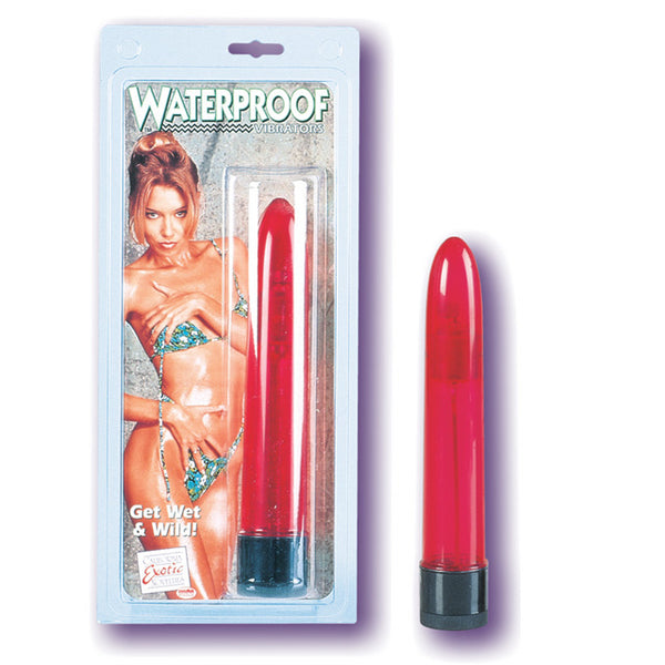 Waterproof Slimline* Vibrator - Red