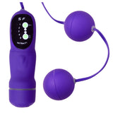 5 Function Purple Vibrating Pleasure Beads - Royal Sins