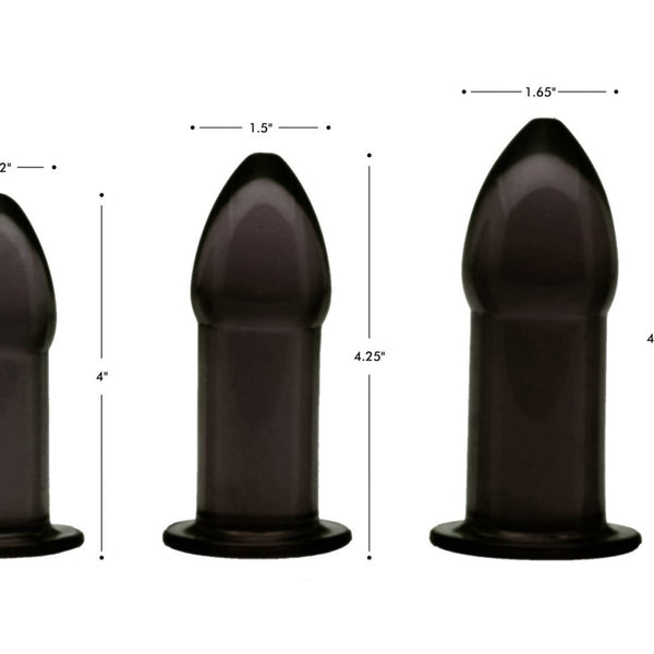 5 Piece Anal Trainer Set - Black - Royal Sins