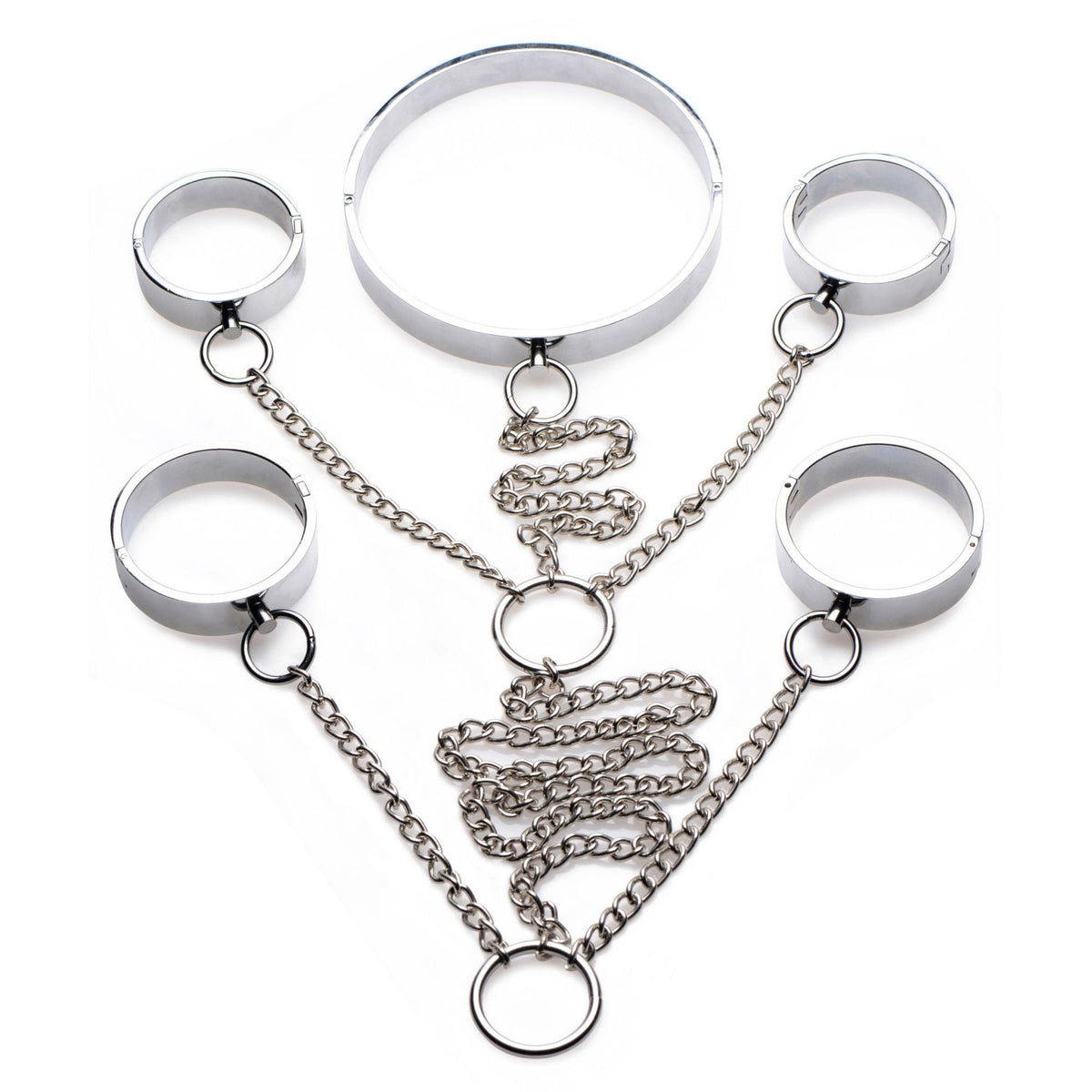 5 Piece Stainless Steel Shackle Set - Large - Royal Sins