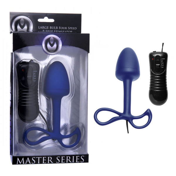Masters Astral Quattro Large Bulb 4 Speed P Spot Vibrator (Blue)