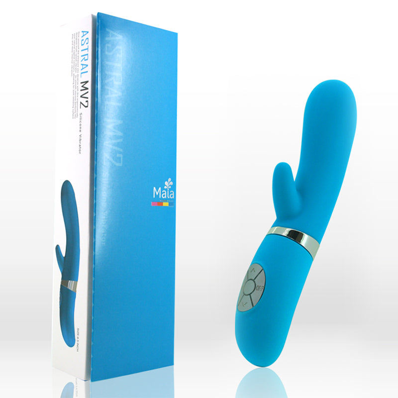 Maia Toys Silicone Vibrator (Clit Stem)-MV2 Neon Blue