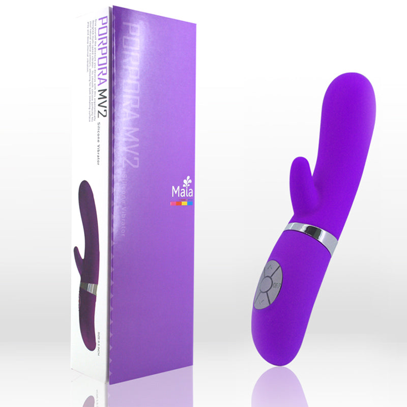 Maia Toys Silicone Vibrator (Clit Stem)-MV2 Neon Purple