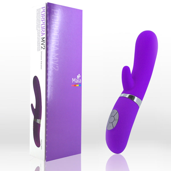 Maia Toys Silicone Vibrator (Clit Stem)-MV2 Neon Purple